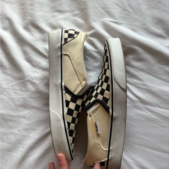 Vans Black and White Checkerboard Slip-Ons - Picture 3 of 8
